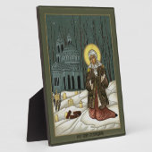 8" x 10" Icon von St. Xenia von St. Petersburg Fotoplatte (Seite)