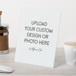 8" x 10" Kunststoff-Podium-Ständer-Schild Sockelschild