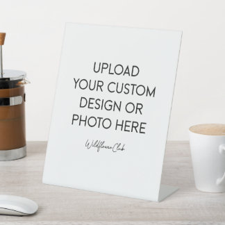 8" x 10" Kunststoff-Podium-Ständer-Schild Sockelschild