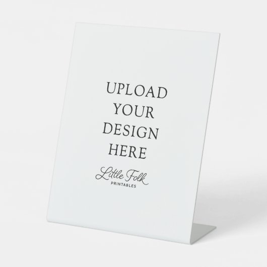 8 x 10" Pedestal-Zeichen Sockelschild (Vorderseite)