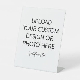 8" x 10" Plastic Pedestal Stand Sign Sockelschild