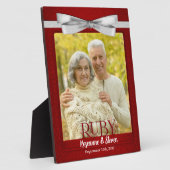 8 x 10 Ruby 40th Wedding Anniversary Foto Fotoplatte (Seite)