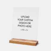 8" x 10" Schild Transparente Acryleinladungen (Winkel)
