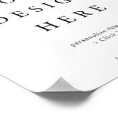 8 x 10" Vertikal/Portrait-Poster-Zeichen Poster (Ecke)