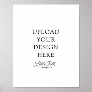 8 x 10"-Zeichen Poster