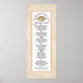 8 x 20 Aufbau eines gesunden Kindes, Pergament Ros Poster (Vorne)