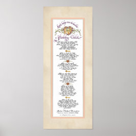 8 x 20 Aufbau eines gesunden Kindes, Pergament Ros Poster