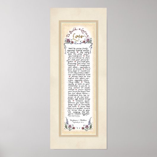 8 x 20 zum Erstellen einer dauerhaften Liebe Cream Poster (Vorne)