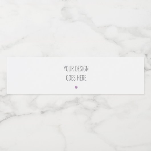 8" x 2,125" Wasser Flaschen Etikettendruck Wasserflaschenetikett (Einzelnes Label)