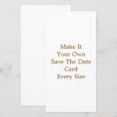 8" x 4" Save-the-Date-Karte Save The Date (Vorne/Hinten)