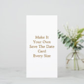 8" x 4" Save-the-Date-Karte Save The Date (Stehend Vorderseite)