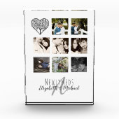 8 x FOTO COLLAGE Neuerdings Personalisierte WEDD (Vorderseite)