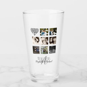 8 x FOTO COLLAGE Neuerdings Personalisierte WEDD Glas