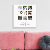 8 x FOTO COLLAGE Neuerdings Personalisierte WEDD Leinwanddruck (Insitu (Wohnzimmer))