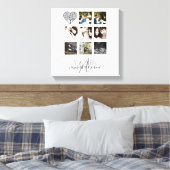 8 x FOTO COLLAGE Neuerdings Personalisierte WEDD Leinwanddruck (Insitu (Schlafzimmer))