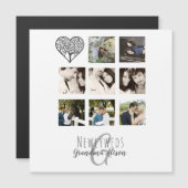 8 x FOTO COLLAGE Neuerdings Personalisierte WEDD Magnetkarte (Vorne/Hinten)