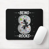 8 Year Old Rock Climbing 8th Birthday Adventures C Mousepad (Mit Mouse)