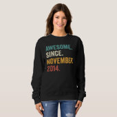 8 Years Old 8th Bday Boy Awesome Since November 2 Sweatshirt (Vorne ganz)
