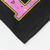 8 Years Old Sweet Sy And Eight Birthday Girl Donut Fleecedecke (Ecke)