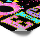 8 Years Old Sweet Sy And Eight Birthday Girl Donut Poster (Ecke)