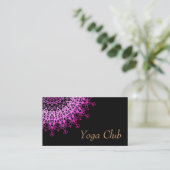 8. Yoga-Center, Yoga, Sport, Golden mandala Visitenkarte (Stehend Vorderseite)