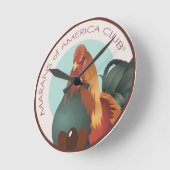 8 Zoll MOAC-Logo-Wandleuchte Runde Wanduhr (Winkel)