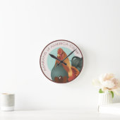 8 Zoll MOAC-Logo-Wandleuchte Runde Wanduhr (Zuhause)