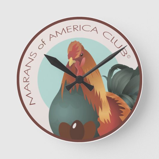 8 Zoll MOAC-Logo-Wandleuchte Runde Wanduhr (Vorderseite)