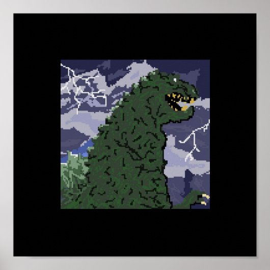 8bit Kaiju Poster (Vorne)