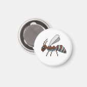 8Bit Retro Pixel Flatrate Ant Magnet (Vorderseite/Rückseite)
