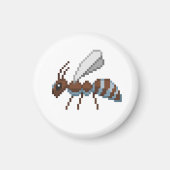 8Bit Retro Pixel Flatrate Ant Magnet (Vorne)