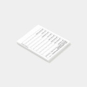 8CPH Monatlicher Planertracker Postit Pad Post-it Klebezettel (angewinkelt)