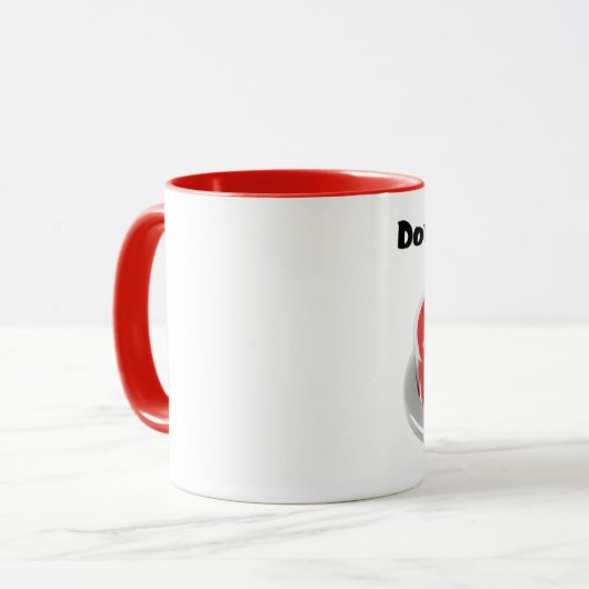 #8Don't Panik Ringer-Tasse Tasse (Vorderseite Links)