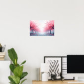 8K Abstrakte Visionen: Moderne Texturen und fließe Poster (Heimbüro)