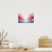 8K Abstrakte Visionen: Moderne Texturen und fließe Poster (Küche)