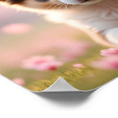 8K Corgi-Realistic Puppy in Autumn Maple Leaves Poster (Ecke)