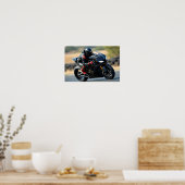 8K MotoGP Elite: High-Velocity Superbike Digital A Poster (Küche)