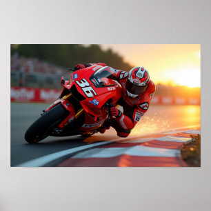 8K MotoGP Elite: Hochgeschwindigkeits-Superbike-Di Poster