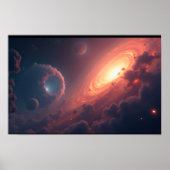 8K Multiverse Horizons: Milky Way & Parallel Dimen Poster (Vorne)