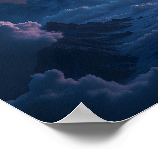 8K Multiverse Horizons: Milky Way & Parallel Dimen Poster (Ecke)