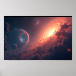 8K Multiversum-Horizonte: Milchstraße & parallele Poster