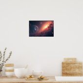 8K Multiversum-Horizonte: Milchstraße & parallele Poster (Küche)