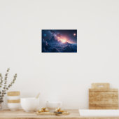 8K Multiversum-Horizonte: Milchstraße & parallele Poster (Küche)