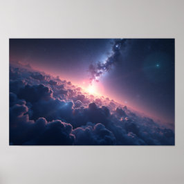 8K Multiversum-Horizonte: Milchstraße & parallele Poster