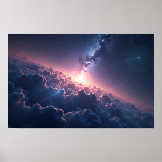 8K Multiversum-Horizonte: Milchstraße & parallele Poster (Vorne)