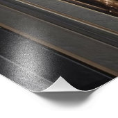 8K Wasserfall Nah-up: Glossy Rocks, Orchideen Fotodruck (Ecke)