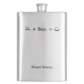 8oz. flachmann (Vorderseite)