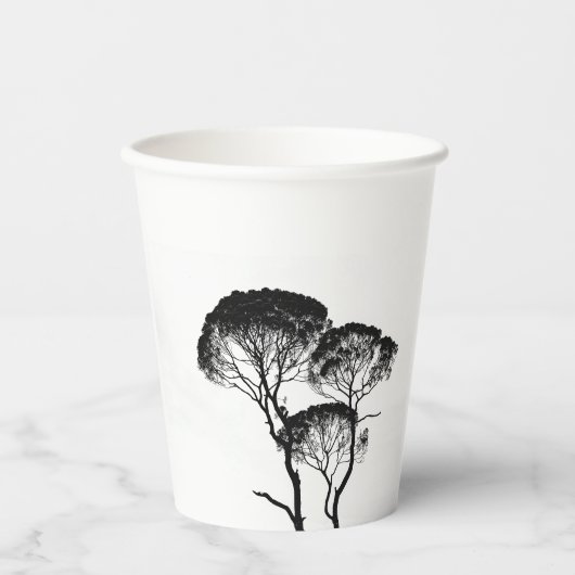 8oz Paper Cup Ideal für kalte und warme Getränke Pappbecher (Vorderseite)