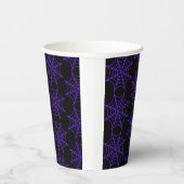 8oz Paper Cup Lila Cobweb: Fügen Sie einen Deckel Pappbecher (Rechts)