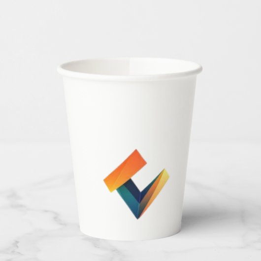 8oz Papier Cup Logo Design. Pappbecher (Links)